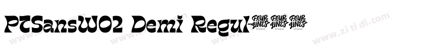 PTSansW02 Demi Regul字体转换